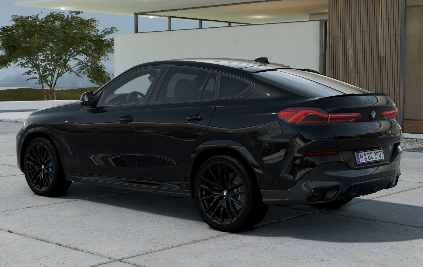 BMW X6 40i Msport | skladem | české auto po prvním majiteli | sportovně luxusní benzínové SUV coupé | černá metalíza s černo-bílou kůží | plná výbava | top stav | VIP cena | nákup online | AUTOiBUY.com